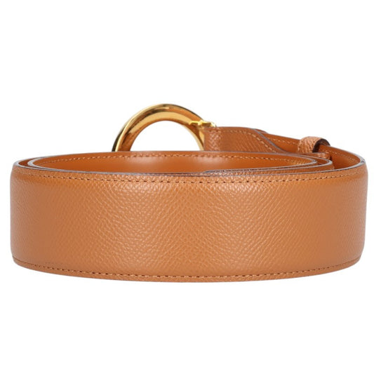 BVLGARI B.zero1 Circle Buckle Belt Brown/Gold Size 105