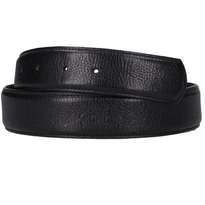 Chrome Hearts 1.5" Scroll Label Rivets Leather Black Size 30
