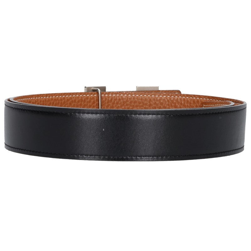 HERMES Constance H Buckle Reversible Leather Belt Size 80