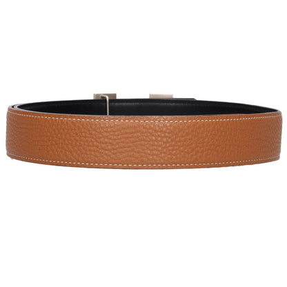 HERMES Constance H Buckle Reversible Leather Belt Size 80
