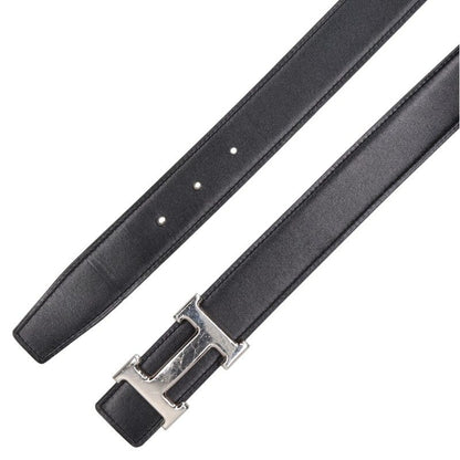 HERMES Constance H Buckle Reversible Leather Belt Size 80