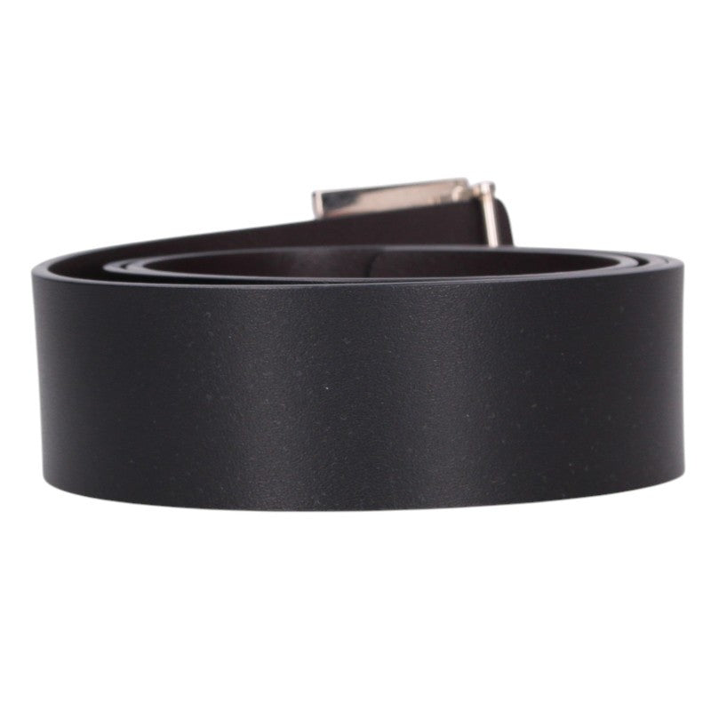 Burberry TB Buckle Leather Belt Black/Silver Size 85