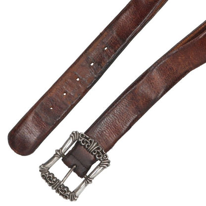 Chrome Hearts Filigree OTJ Leather Belt Size 34
