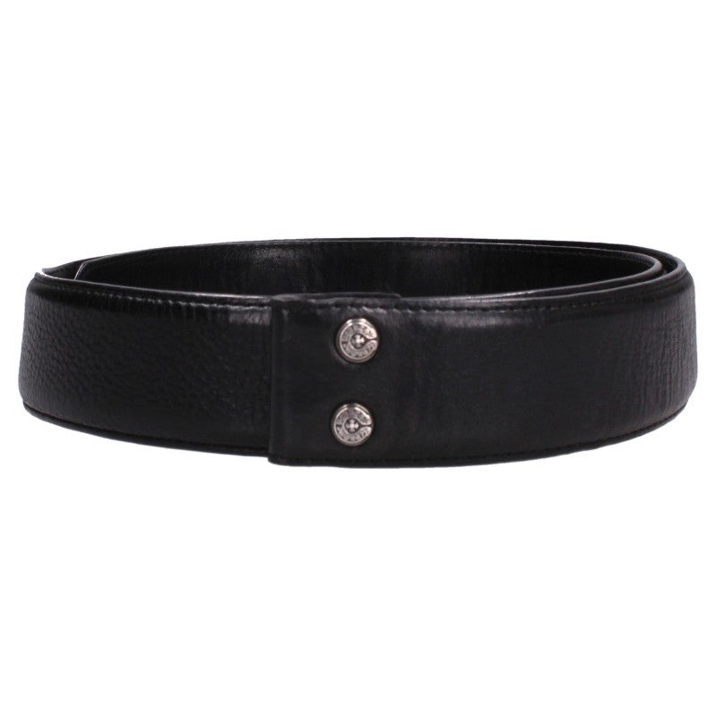 Chrome Hearts 1.5" Scroll Rivets Belt Black Size ONE SIZE