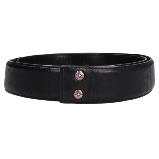 Chrome Hearts 1.5" Scroll Rivets Belt Black Size ONE SIZE
