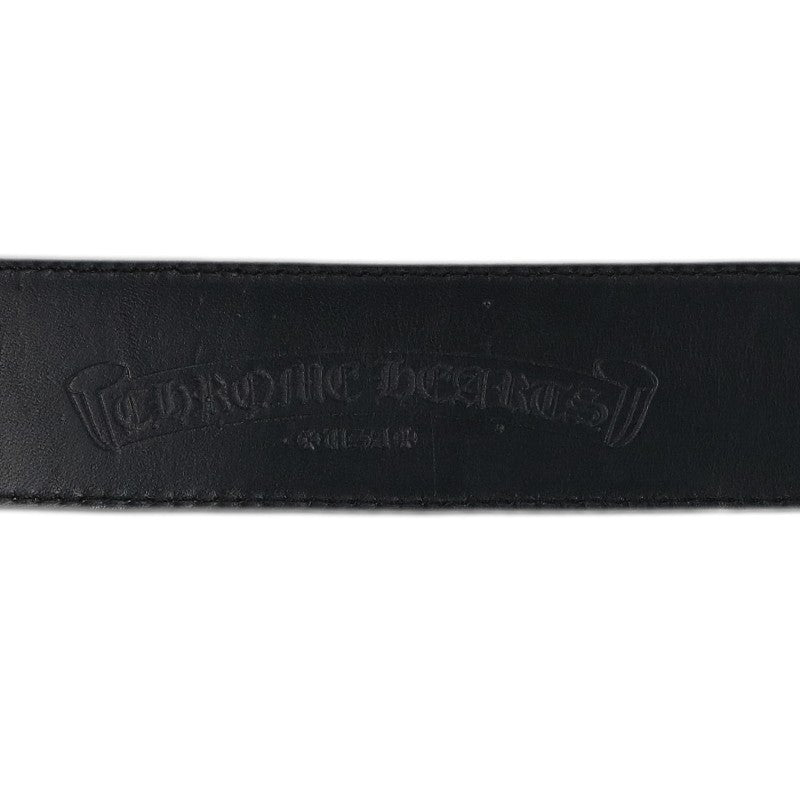 Chrome Hearts 1.5" Scroll Rivets Belt Black Size ONE SIZE