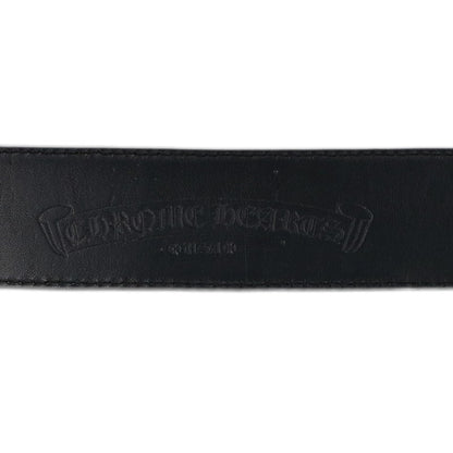 Chrome Hearts 1.5" Scroll Rivets Belt Black Size ONE SIZE