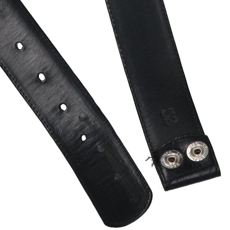 Chrome Hearts 1.5" Scroll Rivets Belt Black Size ONE SIZE