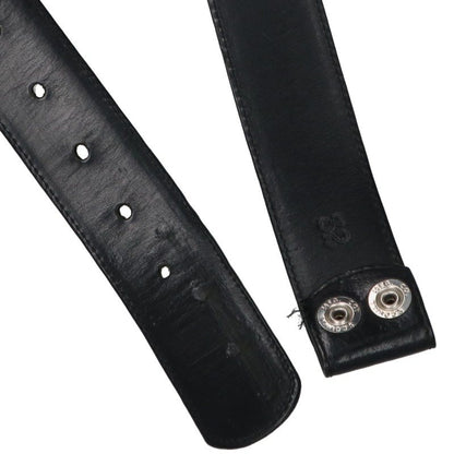Chrome Hearts 1.5" Scroll Rivets Belt Black Size ONE SIZE