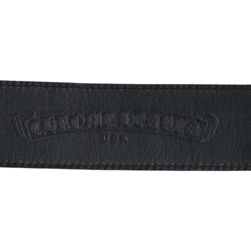 Chrome Hearts 1.5 Classic Oval Star Leather Belt Size 30