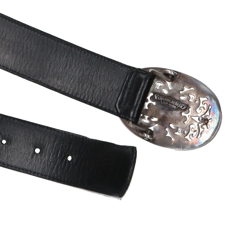 Chrome Hearts 1.5 Classic Oval Star Leather Belt Size 30