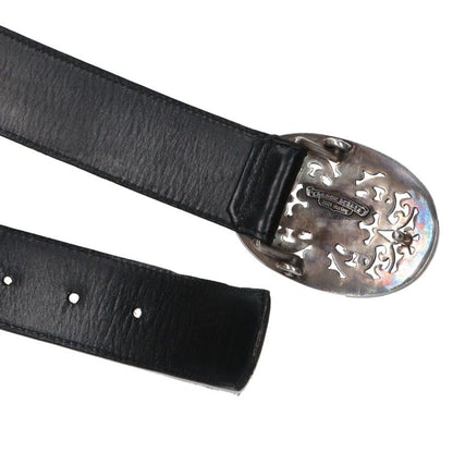 Chrome Hearts 1.5 Classic Oval Star Leather Belt Size 30