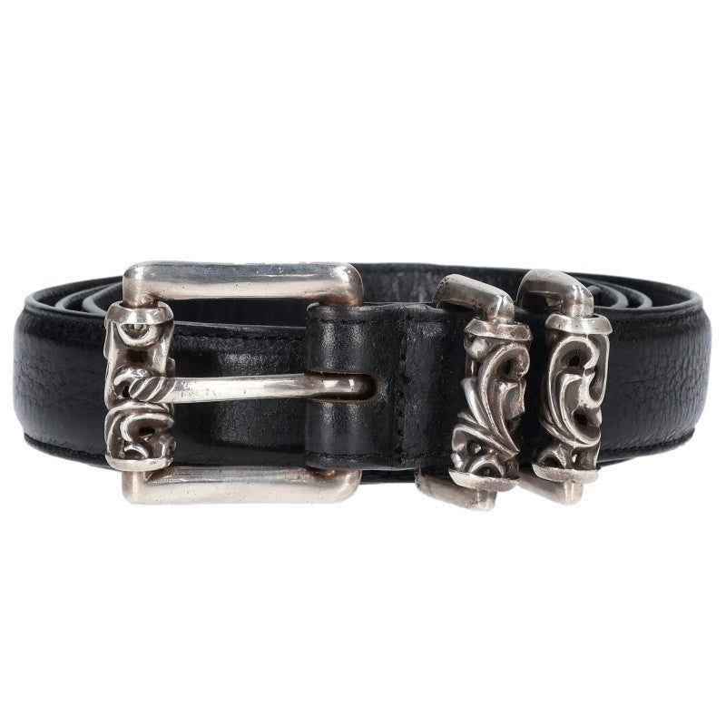 Chrome Hearts 3PC Roller Leather Belt Size 38