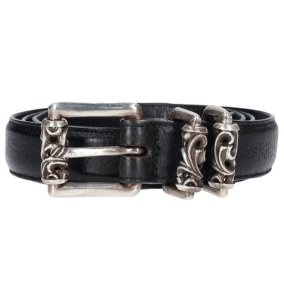 Chrome Hearts 3PC Roller Leather Belt Size 38