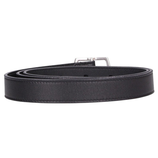 SAINT LAURENT PARIS Silver Buckle Leather Belt Size ONE SIZE