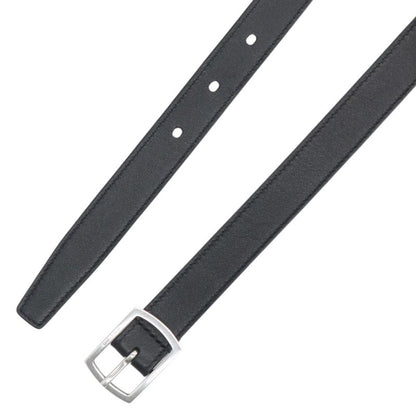 SAINT LAURENT PARIS Silver Buckle Leather Belt Size ONE SIZE