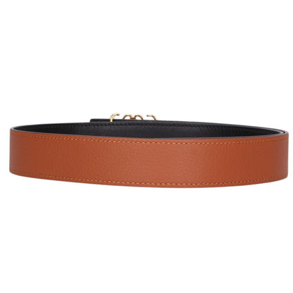 LOEWE Reversible Anagram Belt Black/Brown/Gold Size 80