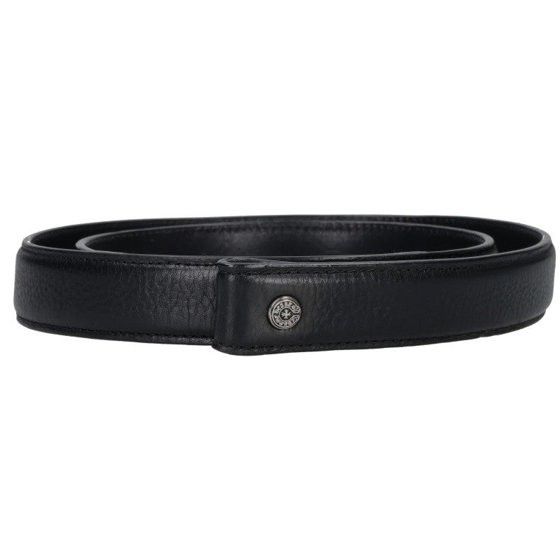 Chrome Hearts 1-inch Scroll Label Leather Belt Size 34