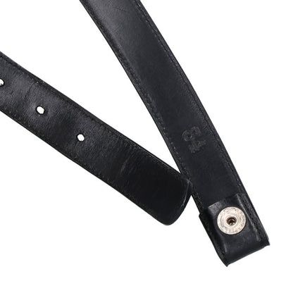 Chrome Hearts 1-inch Scroll Label Leather Belt Size 34