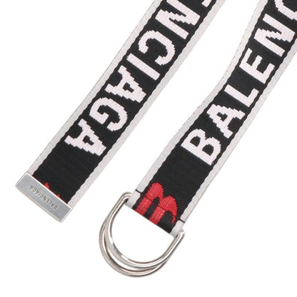 BALENCIAGA D-Ring Belt Black/Red