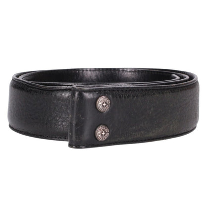 Chrome Hearts 1.5" Scroll Label Rivets Leather Belt Size 32