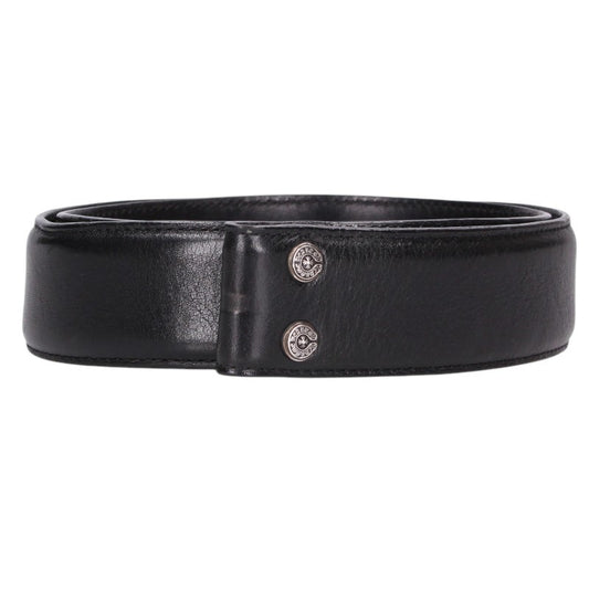 Chrome Hearts 1.5inch Scroll Belt Black/Silver Size 32