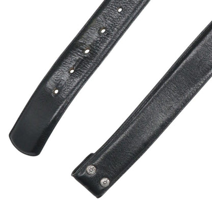 Chrome Hearts 1.5inch Scroll Belt Black/Silver Size 32