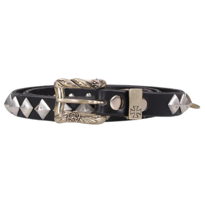 ENFANTS RICHES DEPRIMES Skinny O-Ring Studded Belt Size 90