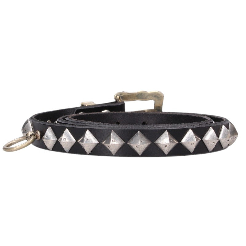 ENFANTS RICHES DEPRIMES Skinny O-Ring Studded Belt Size 90
