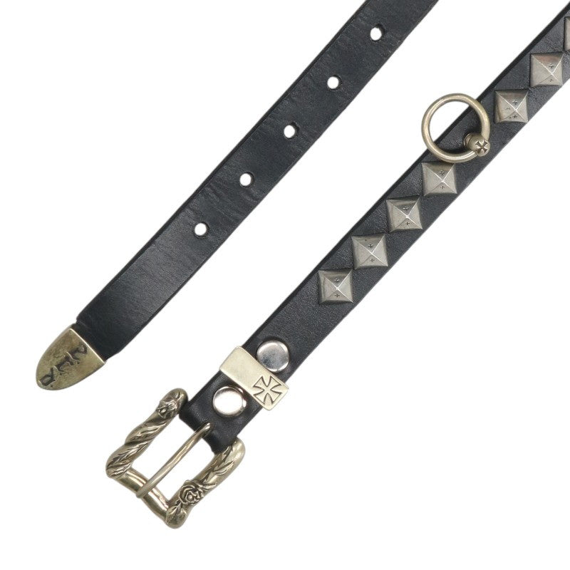 ENFANTS RICHES DEPRIMES Skinny O-Ring Studded Belt Size 90