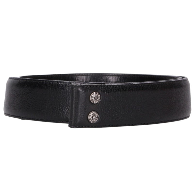 Chrome Hearts 1.5inch Scroll Belt Black/Silver Size 32INCH
