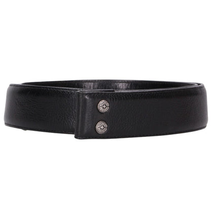 Chrome Hearts 1.5inch Scroll Belt Black/Silver Size 32INCH