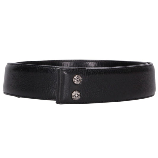Chrome Hearts 1.5inch Scroll Belt Black/Silver Size 32INCH