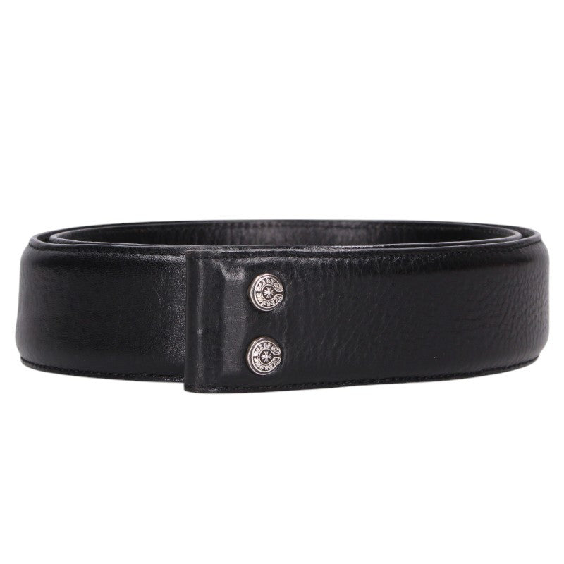 Chrome Hearts 1.5inch Scroll Belt Black/Silver Multi Size 32