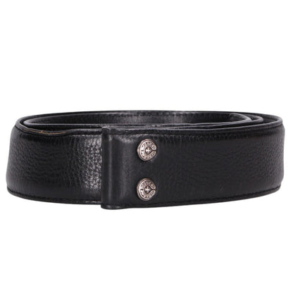 Chrome Hearts 1.5inch Scroll Belt Black/Silver Size 32