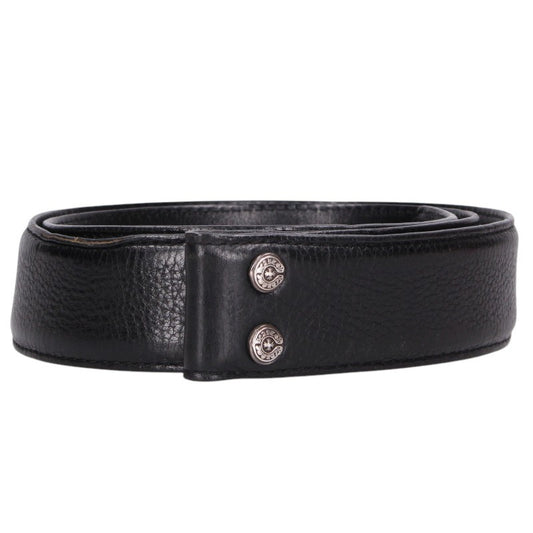 Chrome Hearts 1.5inch Scroll Belt Black/Silver Size 32