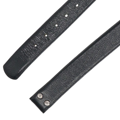 Chrome Hearts 1.5inch Scroll Belt Black/Silver Size 32