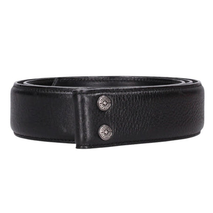 Chrome Hearts 1.5inch Scroll Belt Black/Silver Size 36