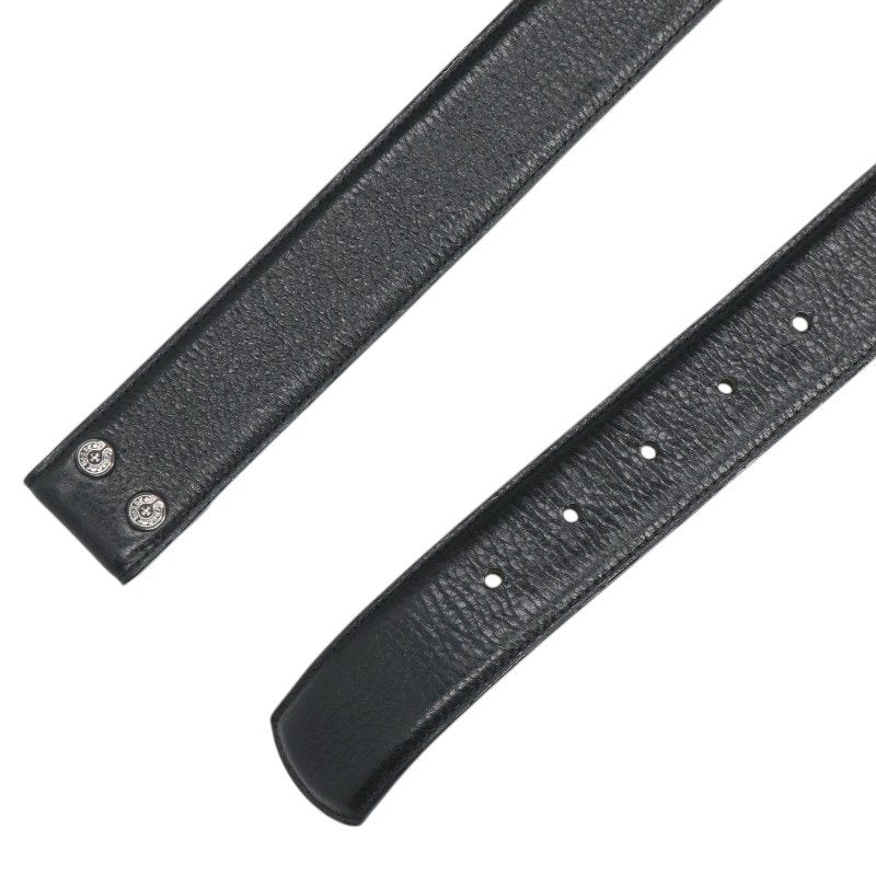 Chrome Hearts 1.5inch Scroll Belt Black/Silver Size 36