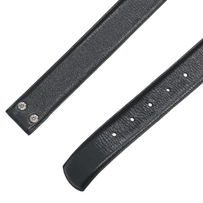 Chrome Hearts 1.5inch Scroll Belt Black/Silver Size 36