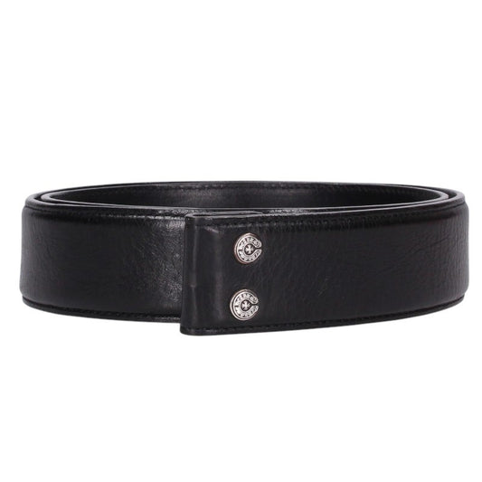 Chrome Hearts 1.5inch Scroll Label Leather Belt Size 32