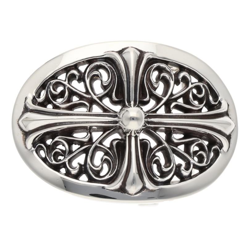 Chrome Hearts Classic Oval Cross Buckle Size ONE SIZE Silver