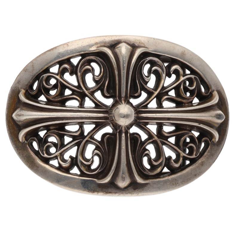 Chrome Hearts Classic Oval Cross Silver Buckle Size ONE SIZE