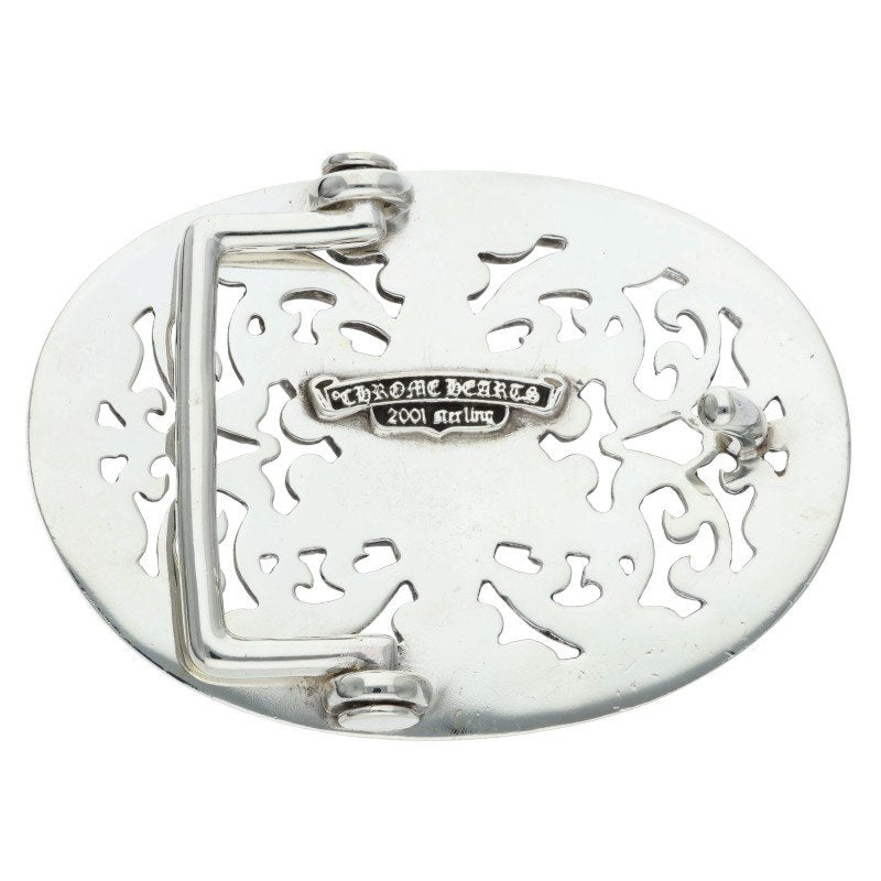 Chrome Hearts Classic Oval Star Silver Buckle