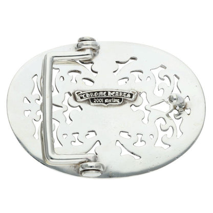 Chrome Hearts Classic Oval Star Silver Buckle