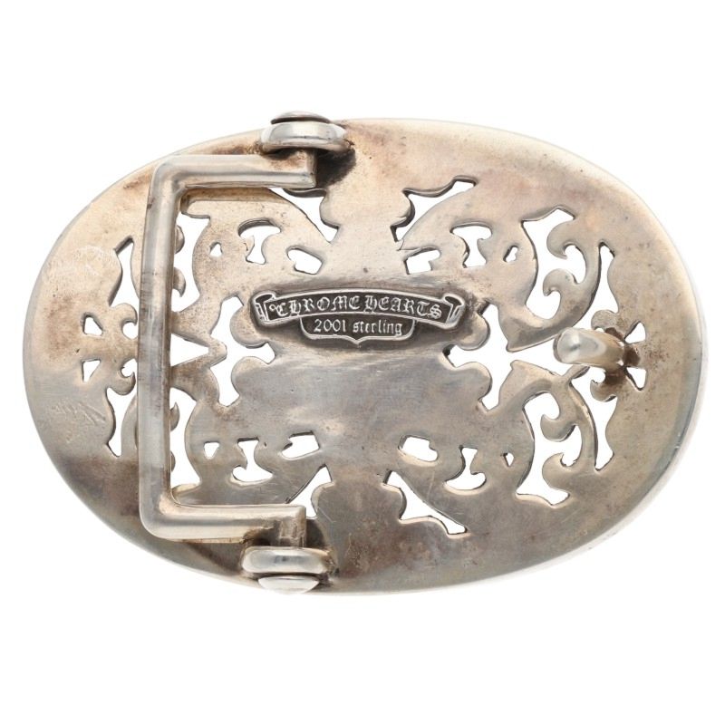 Chrome Hearts Classic Oval Star Sterling Silver Buckle
