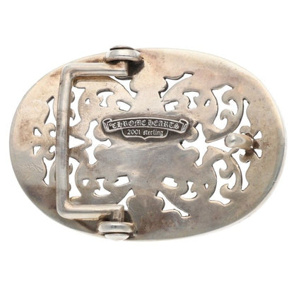 Chrome Hearts Classic Oval Star Sterling Silver Buckle