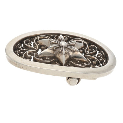 Chrome Hearts Classic Oval Star Sterling Silver Buckle