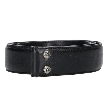 Chrome Hearts 1.5in Scroll Label Rivets Leather Belt Size 34