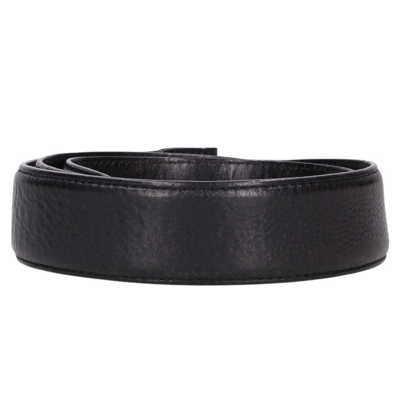 Chrome Hearts Scroll Label Belt Black/Silver Size 32 Inch